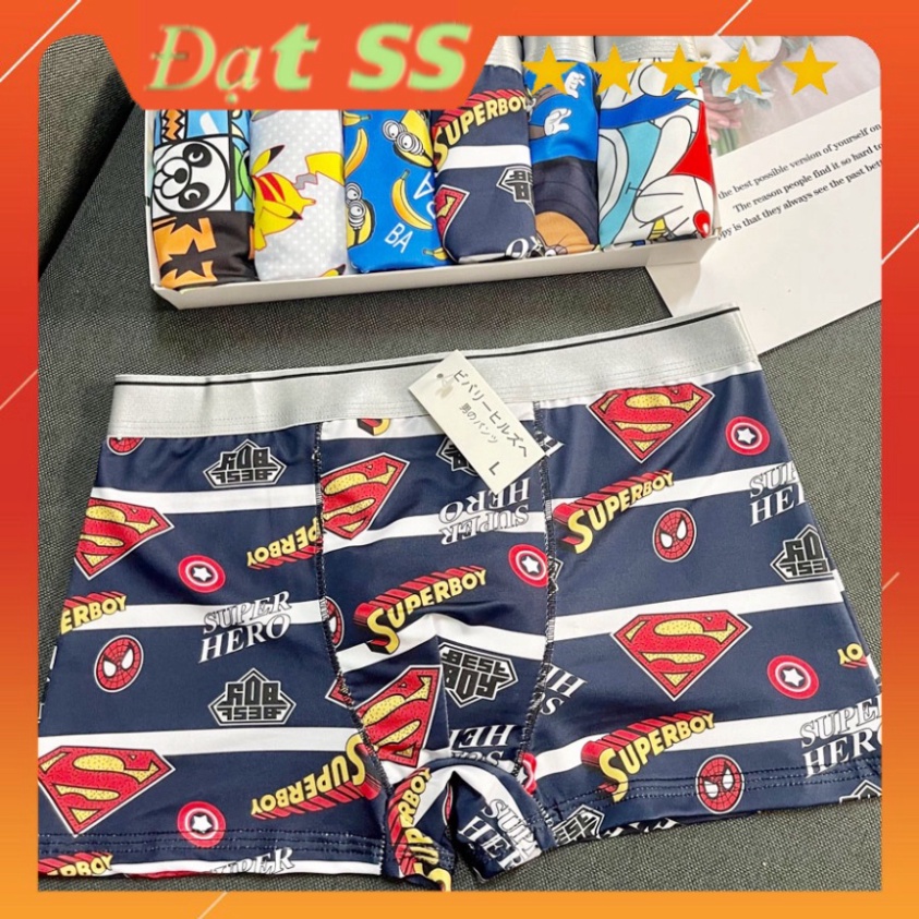 Quần xì nam thun lạnh  cao cấp in hình hoạt tuyệt đẹp tom, jerry, minion , super...