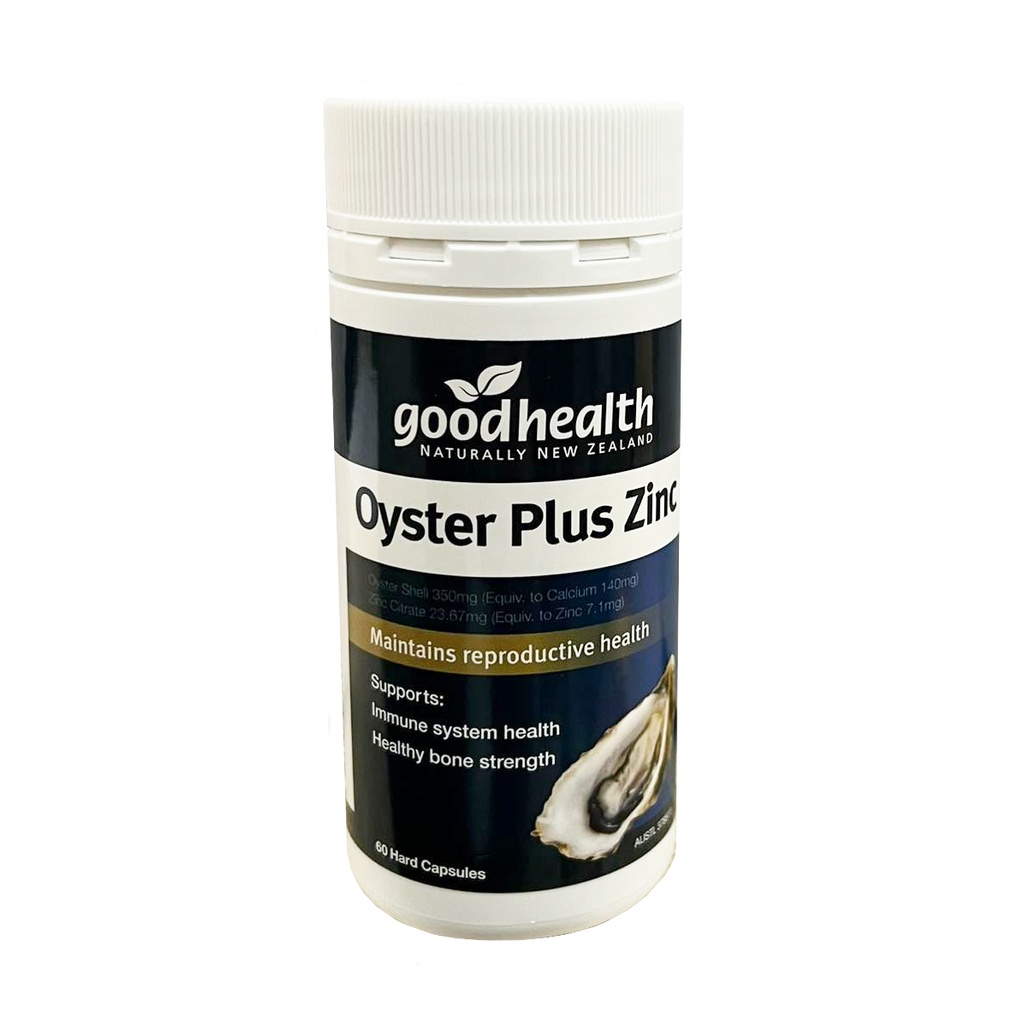 Tinh chất hàu Úc Good Health Oyster Plus New Zealand tăng cường sinh lý nam giới, kéo dài thời gian,chống xts hộp 60v