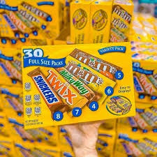 Socola tổng hợp 5 loại M&M 30 thanh Variety 30 Full size Packs