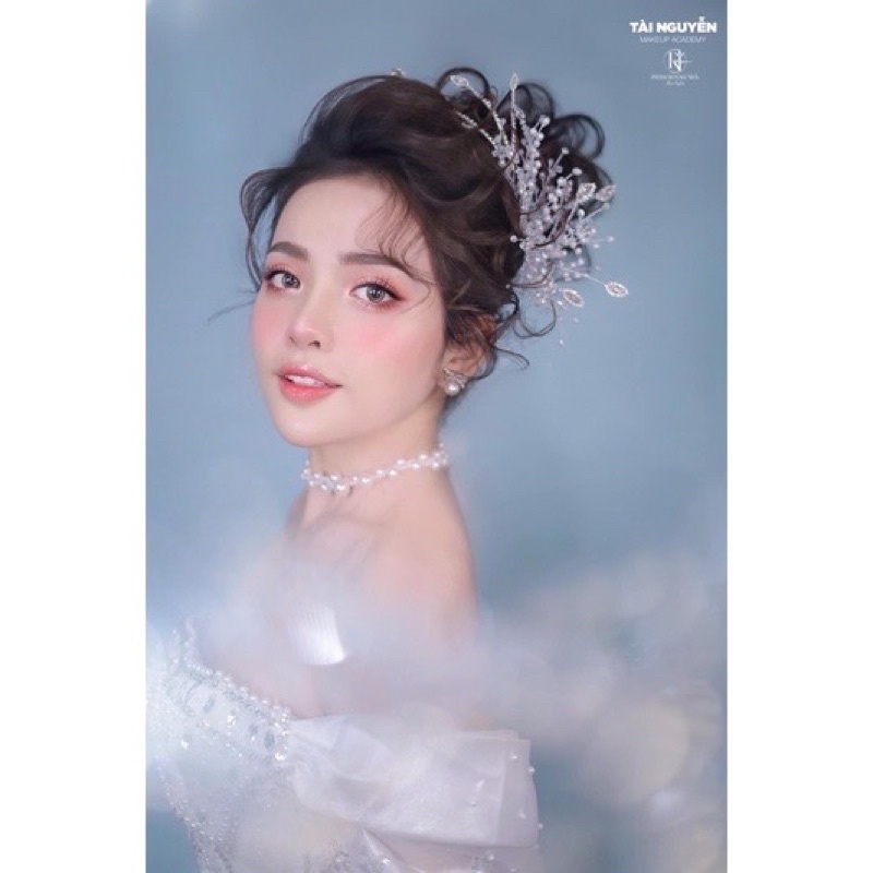 Cài tóc cô dâu đá pha Lê cao cấp TV12
