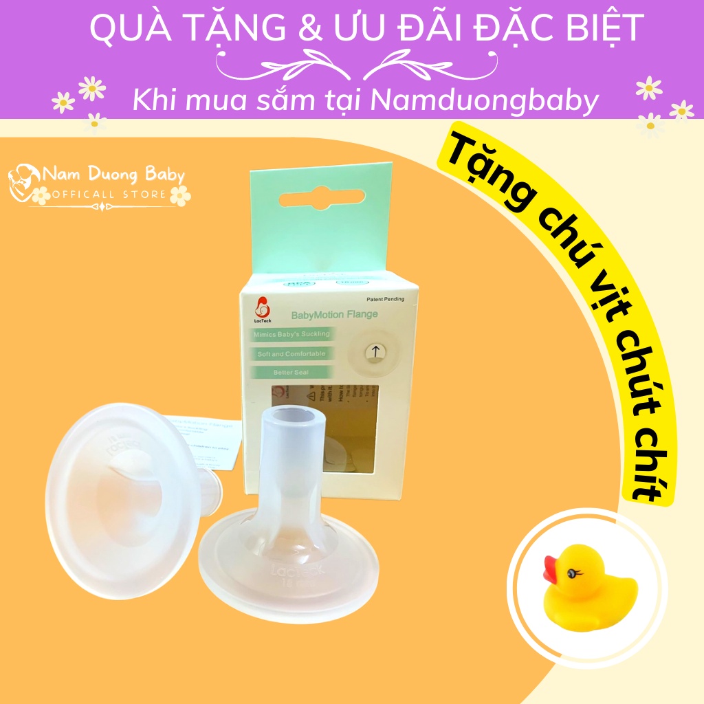 Phêu hút sữa Lacteck nhập khẩu chính hãng phễu silicon mềm mại êm ái dùng cho các loại máy hút sữa