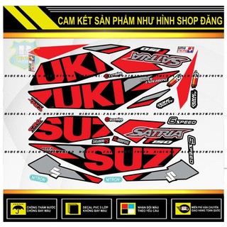TEM RỜI SATRIA FI CHẾ MẪU 2020 ĐỎ ĐEN