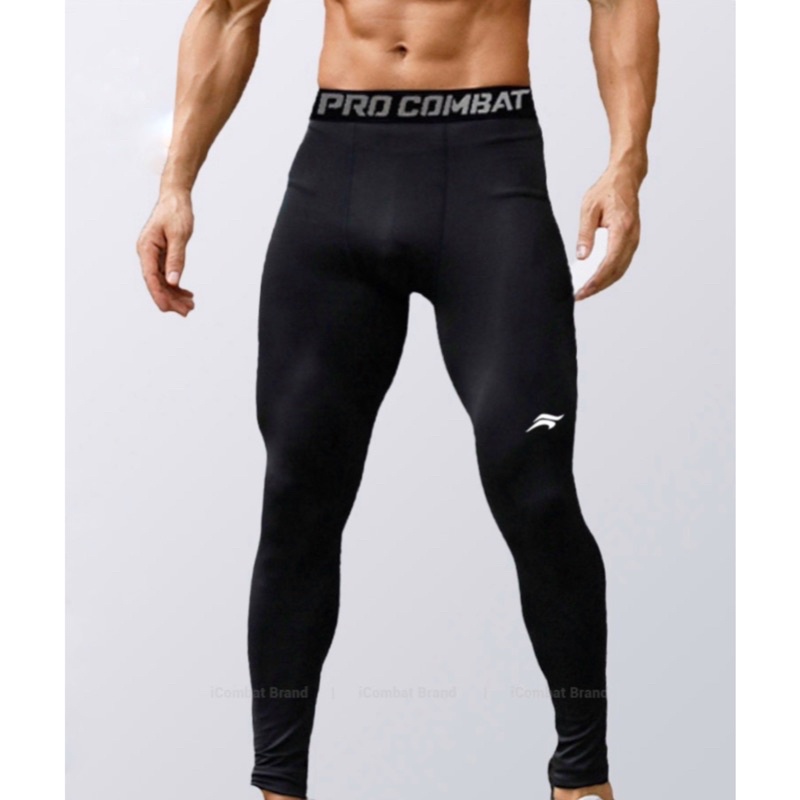 Quần legging đen tập gym thể thao cho nam giới giữ nhiệt thoáng khí DAPPERMAN