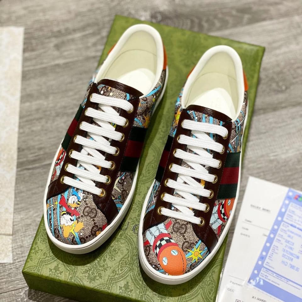 Giầy thể thao nam nữ GUCCI rắn đính đá