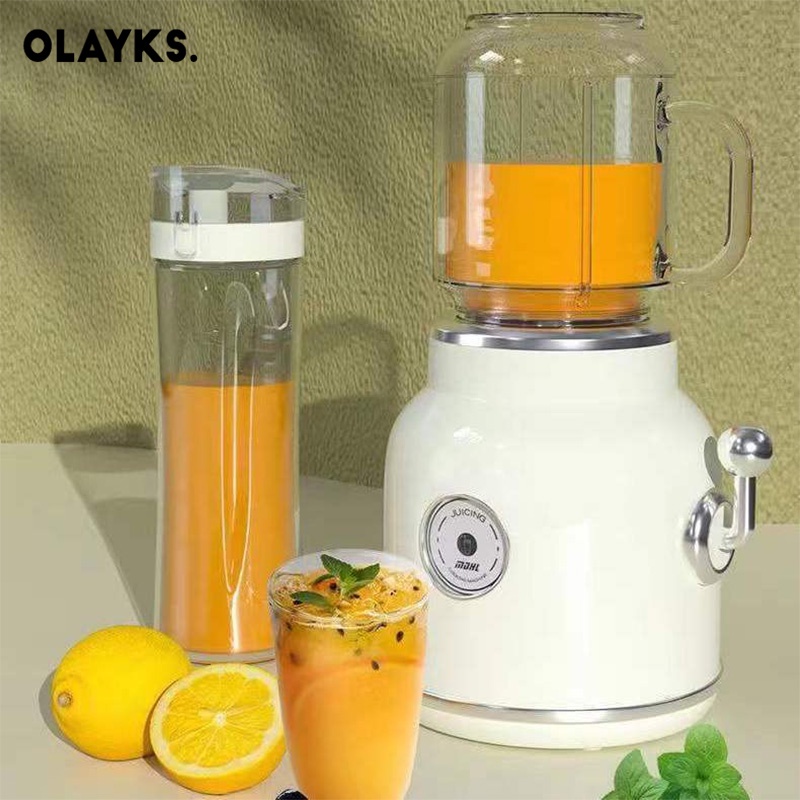 OLAYKS Máy ép trái cây cổ điển máy ép trái cây gia đình máy ép trái cây cầm tay mini máy ép trái cây nhỏ ban đầu máy sinh tố