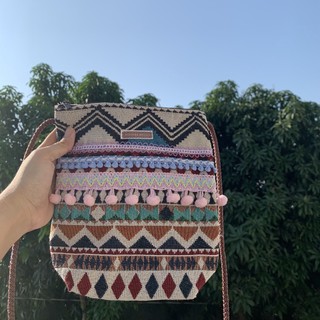 Túi đeo chéo thổ cẩm C/Doodeehandmade