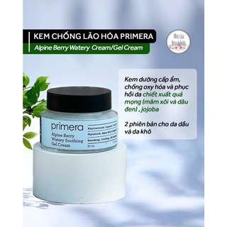 Kem dưỡng PRIMERA Alpine Berry Watery Cream/Gel Cream