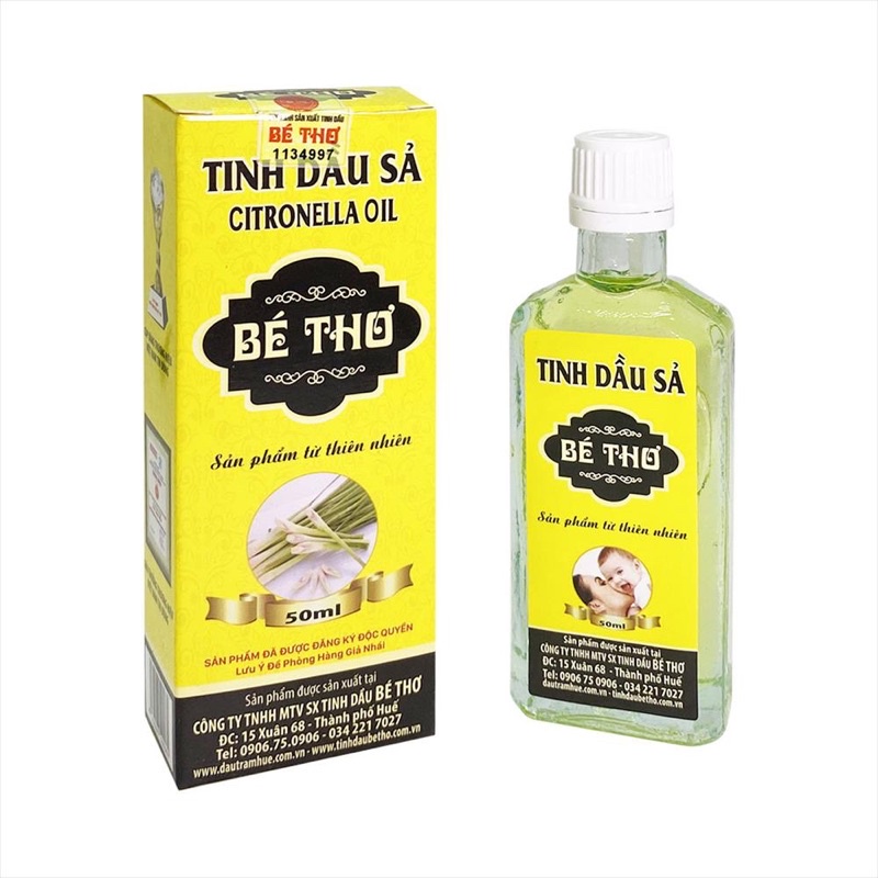 Tinh Dầu Sả Bé Thơ chai 50ml