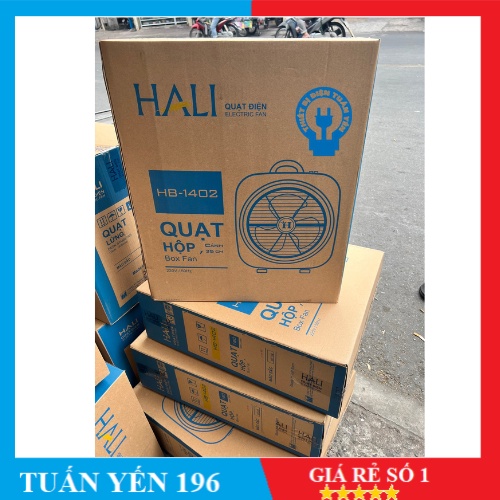 ⚡Mẫu Hot⚡Quạt Hộp tản Gió HB-1402 HALI Xám  - Hàng chính hãng BH 1 Năm