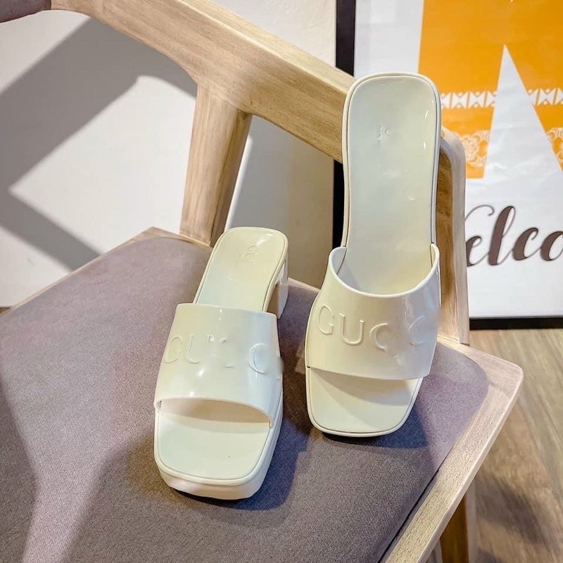 Guốc nhựa g gót 6 phân