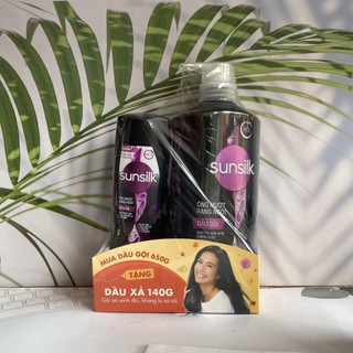 ☄️ MUA 1 TẶNG 1☄️ Dầu gội đầu Sunsilk bồ kết 650gr TẶNG DẦU XẢ 140GR ÓNG MƯỢT RẠNG NGỜI hàng Việt Nam