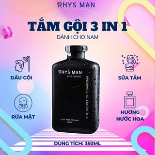 Sữa tắm gội nam RHYS MAN hương nước hoa 3 in 1 Rhys Legend 350ml