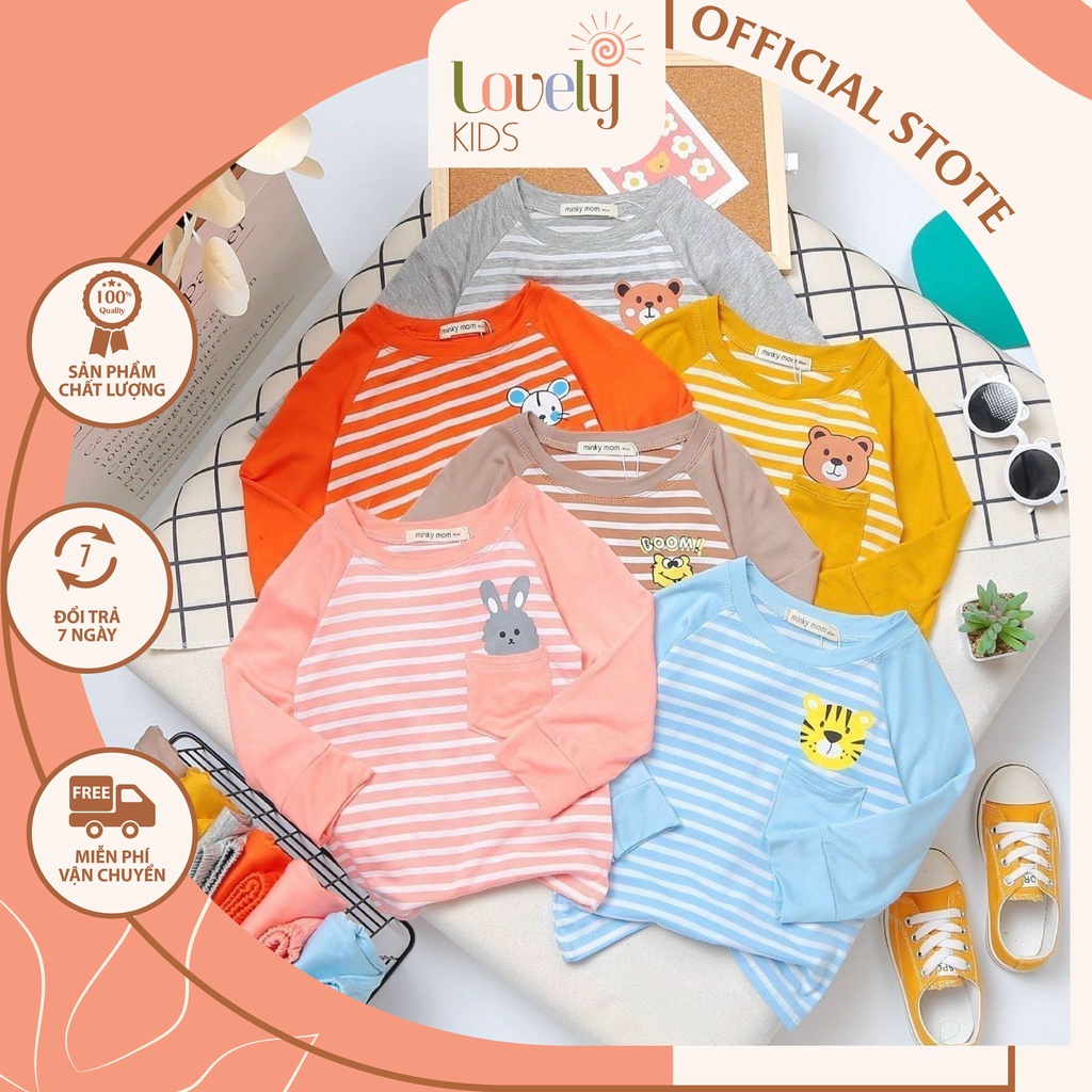 Set Bộ Quần Áo Thu Đông Cho Bé Trai Gái DÀI SỌC TÚI