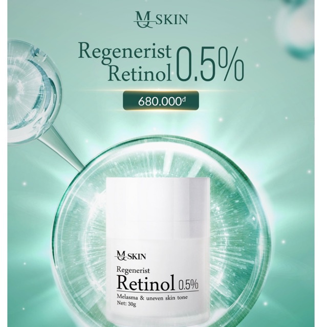 MQ Skin Retinol 0.5% Chống lão hoá 30g - Kem Retinol MQ Skin 30g