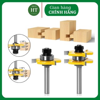Bộ mũi phay ghép ván sàn cốt 12ly7