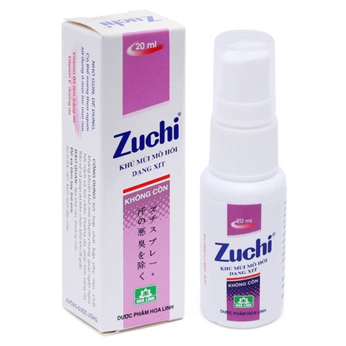 Xịt khử mùi Zuchi, giúp khử mùi nhanh chóng, ngăn ngừa hôi nách, chân (Chai 50ml)