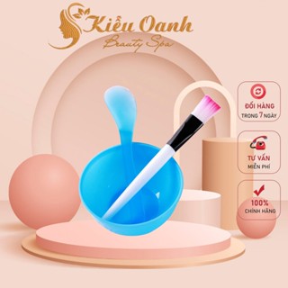 Bộ Bát -Thìa - Chổi Silicon Đắp Mặt Nạ Spa