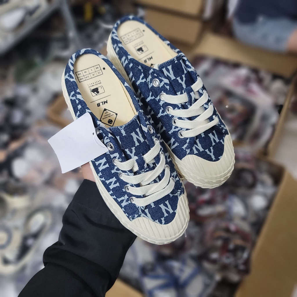 Giày sục NY xuất dư - Xanh navy 111223