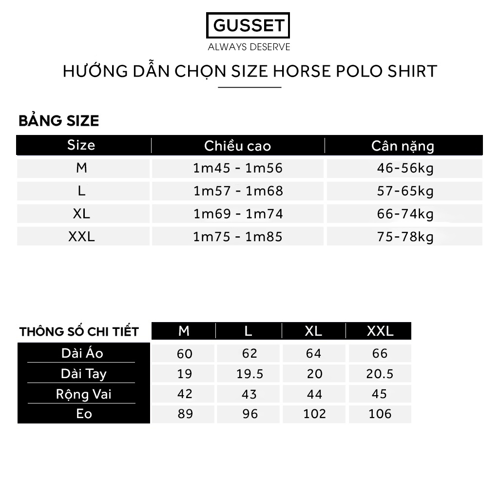 Áo polo nam thêu ngựa HORSE POLO SHIRT - GS08