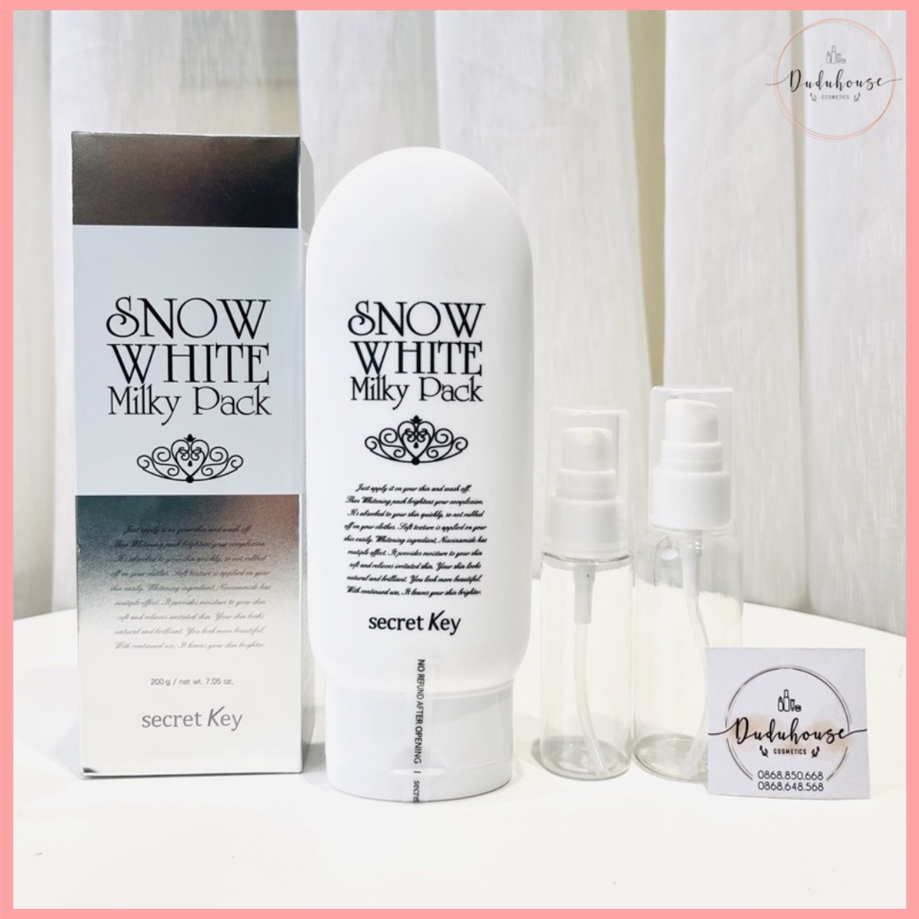 Kem Ủ Trắng Secret Key Snow White Milky Pack (200ml)
