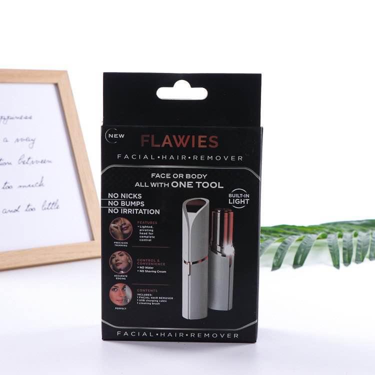 Máy cạo lông mini đa năng - Hình thỏi son Lakisan - Triệt lông nách / ria mép / lông mặt / Có sẵn pin sử dụng