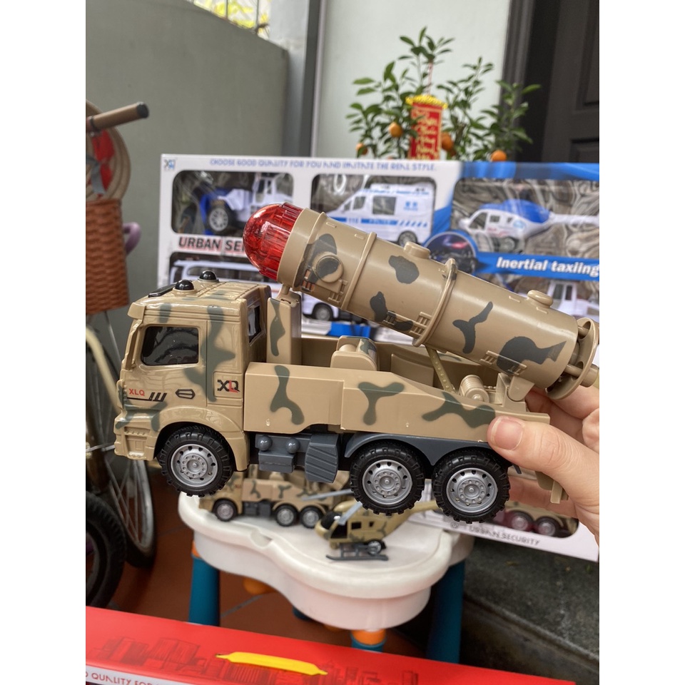 Bộ đồ chơi 6 xe quân sự chạy đà siêu to