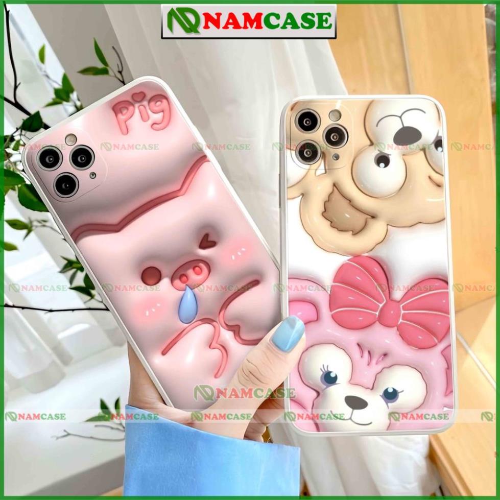 Ốp lưng iphone cặp đôi hoạt hình 3D độc lạ ngộ nghĩnh dễ thương đẹp cho ip 6/6s/7/8/X/XS/11/12/13/14 Pro Plus Max