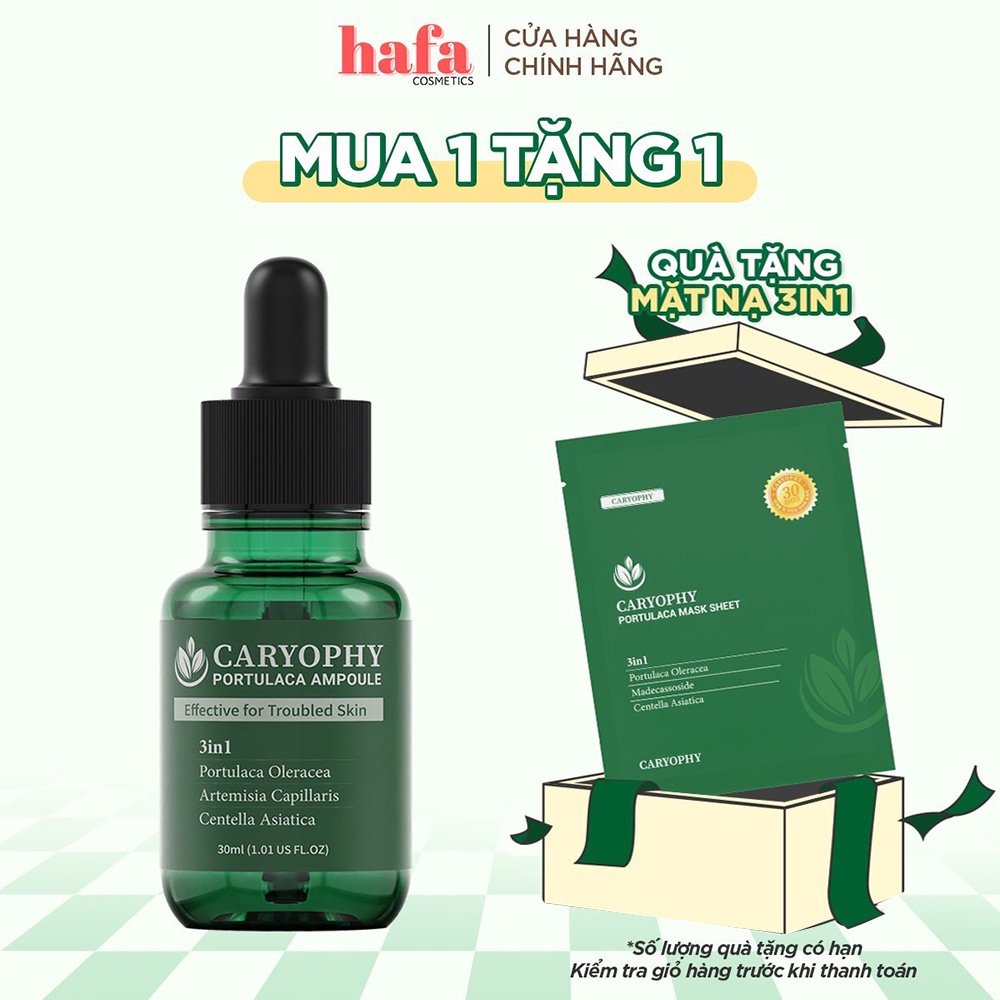 Tinh chất giảm mụn Caryophy Portulaca Ampoule_ Caryophy Chính Hãng