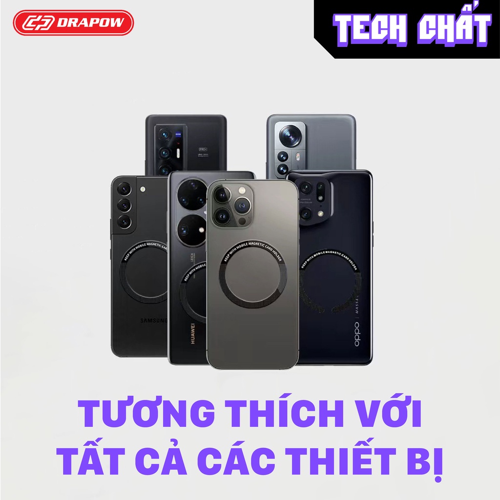 Vòng kim loại siêu mỏng hít nam châm cực mạnh từ tính cho mọi smartphone Sạc Điện Thoại Thông Minh Không Dây