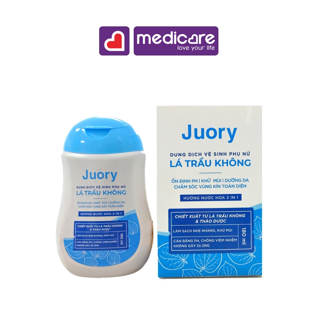 Dung Dịch Vệ Sinh Phụ Nữ Juory Lá Trầu Không 180ml