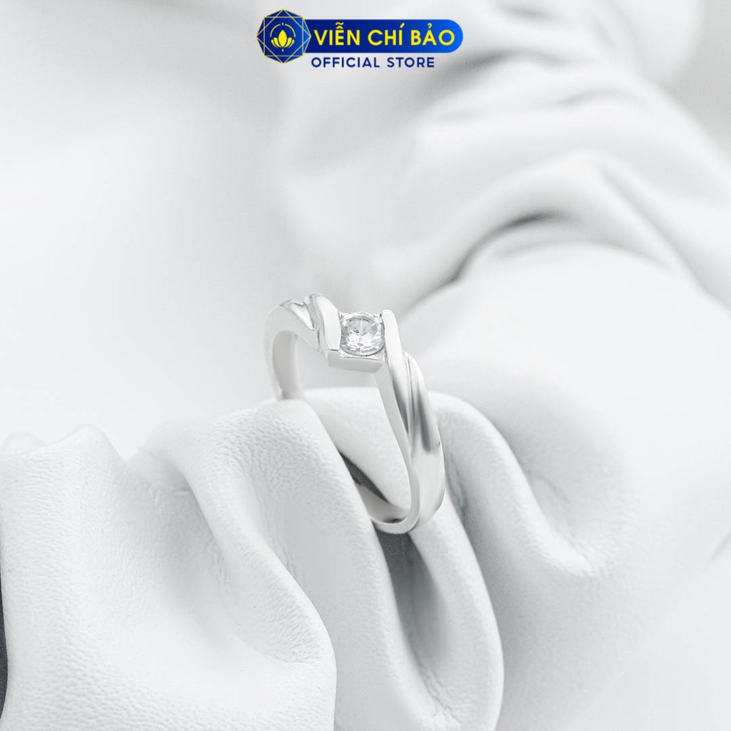 Nhẫn bạc nữ Twist Love chất liệu bạc 925 thời trang phụ kiện trang sức Viễn Chí Bảo N700400