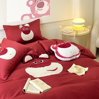 Bộ Chăn Ga Gối Phi Lụa Disney (Tặng Kèm Gối Trang Trí Cùng Bộ) Luna Bedding