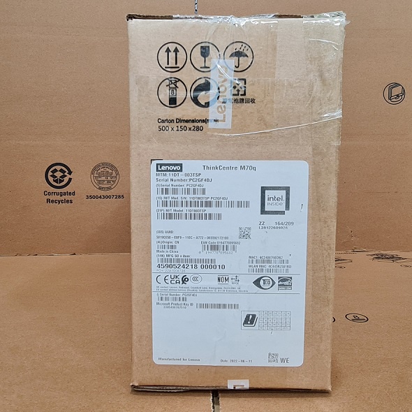 Case mini PC Lenovo ThinkCentre M70q Tiny i5 10400T 8Gb SSD 256Gb Wifi Bluetooth keymouse hàng mới nguyên hộp - TECHGO | BigBuy360 - bigbuy360.vn