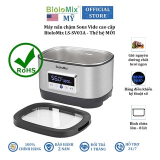 Máy nấu chậm Sous Vide BioloMix LS-SV03A thế hệ thứ 6, công suất 700W - Bảo Hành 2 Năm