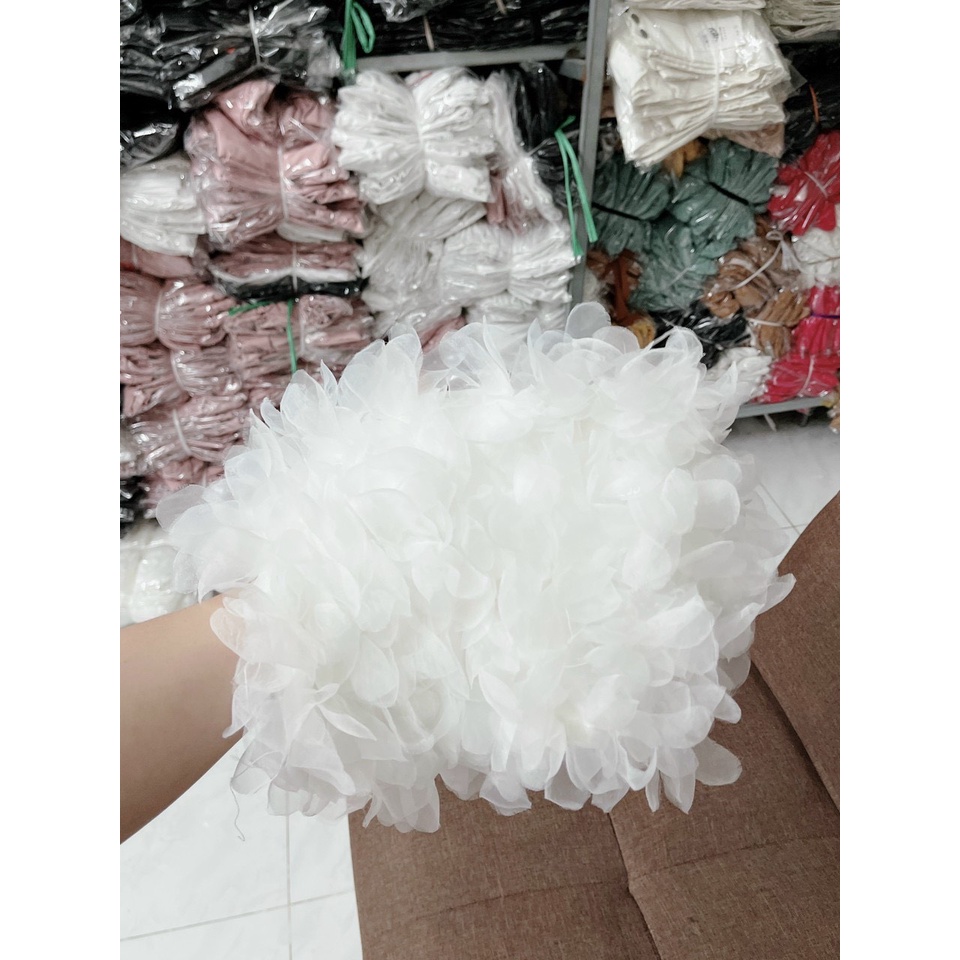 Áo ống đính lông hoa nổi màu sắc cực sang hàng hot hti
