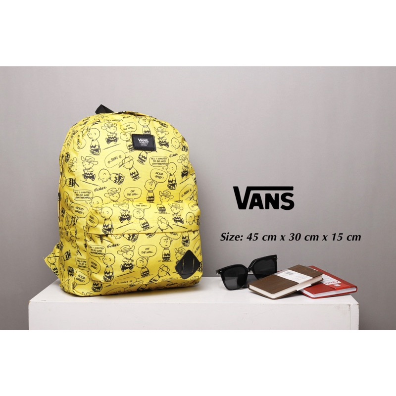 Balo Vans Chính Hãng Peanuts Vàng Balo Vans Chính Hãng Peanuts Vàng Laptop: 15 inch Thể tích: 22 lít Kích thước: 42,5×3