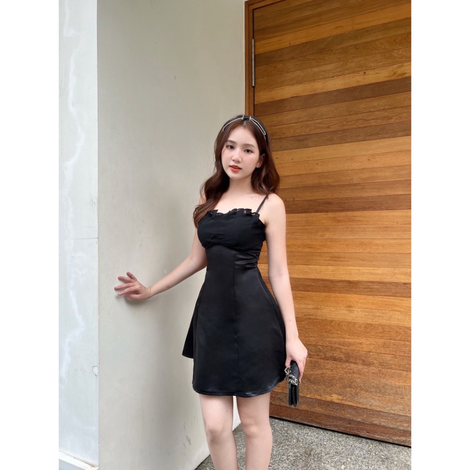 (Fom: <55kg) Đầm 2 Dây Ngực Xếp Ly Đầm Đi Tiệc, Đi Chơi, Thường Ngày, Váy Công Chúa 52 | BigBuy360 - bigbuy360.vn
