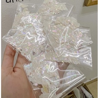 [HOT] Xà cừ vân đá màu trắng, xà cừ gắn móng ẩn gel - ẩn bột