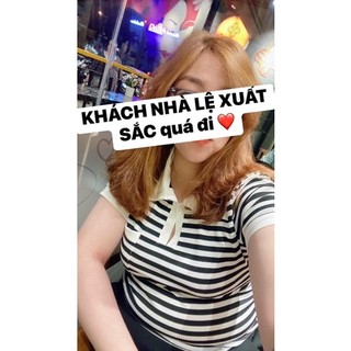 ( 55-90kg )ÁO CỔ BẺ SỌC BIGSIZE ( ẢNH THẬT )