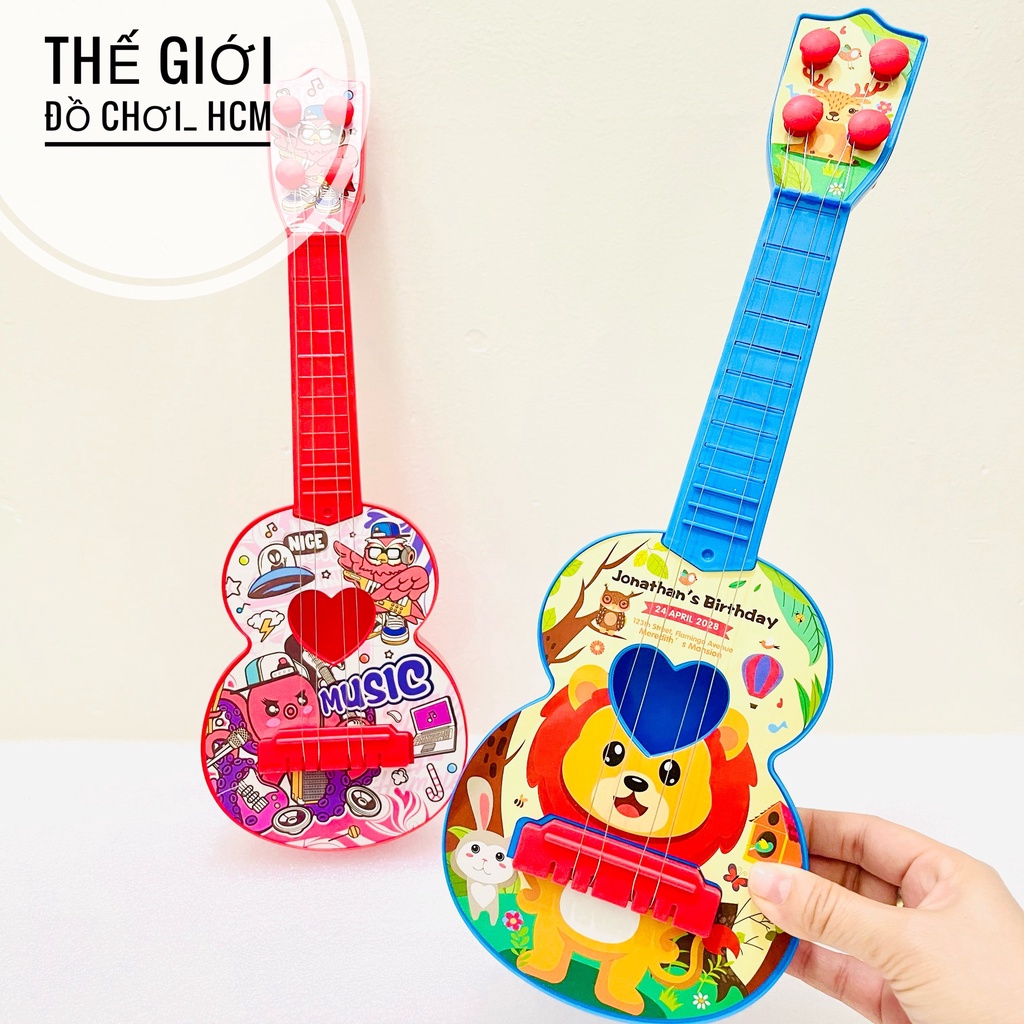 [MỚI - ĐẸP - 50 CM] Đồ chơi trẻ em đàn guitar hình chú vịt vàng dễ thương dành cho bé thích âm nhạc, ca hát, đàn ghita