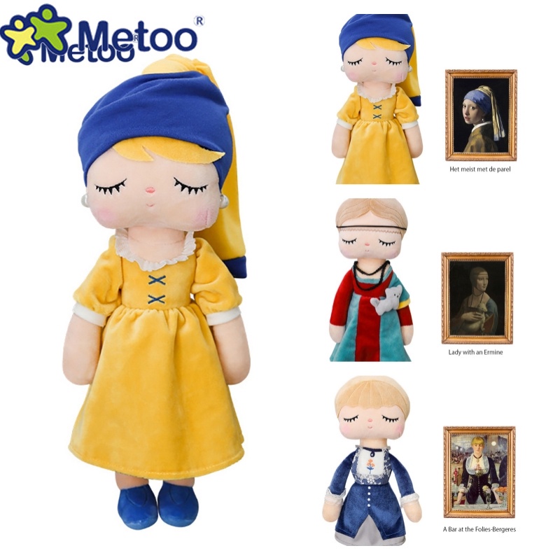 Metoo Plush Doll Dòng tranh nổi tiếng Đồ chơi hoạt hình búp bê 37cm