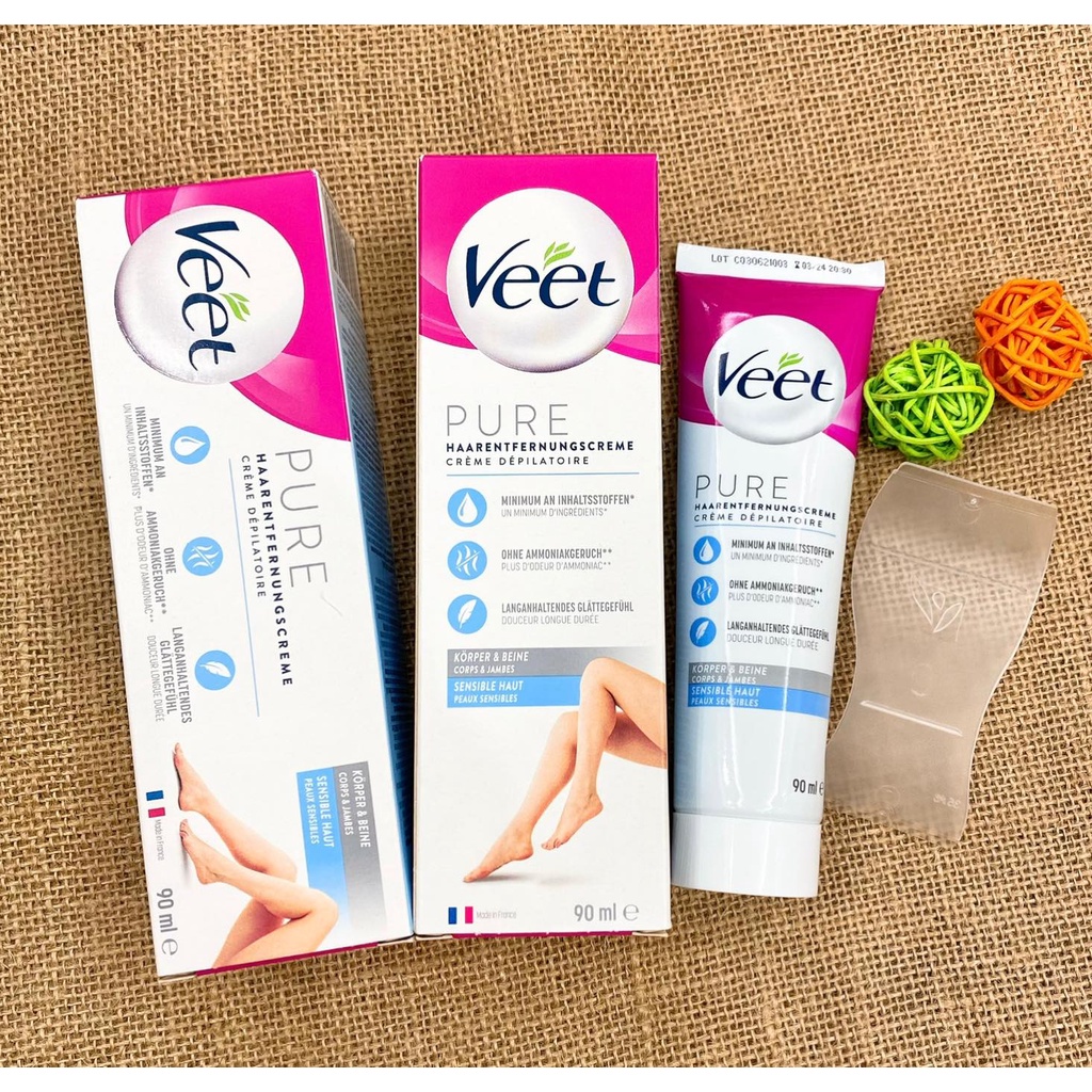 Kem tẩy lông triệt lông Veet Pháp 100ml tẩy lông nách, tay, chân hiệu quả