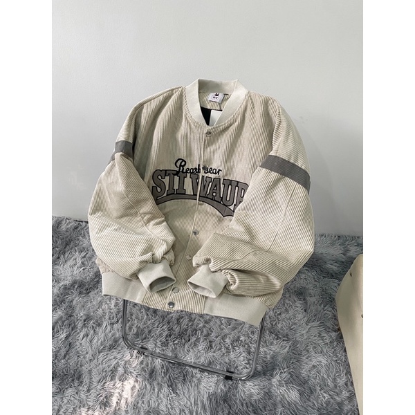 Áo khoác bomber bóng chày phối màu STIVAUP