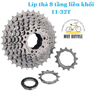 Líp thả 8 tầng liền khối 11-32T cho xe đạp thể thao