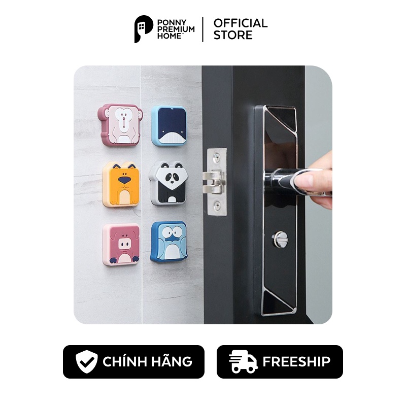 Miếng chặn cửa chống va đập hình thú dễ thương tiện lợi Ponny Premium Home