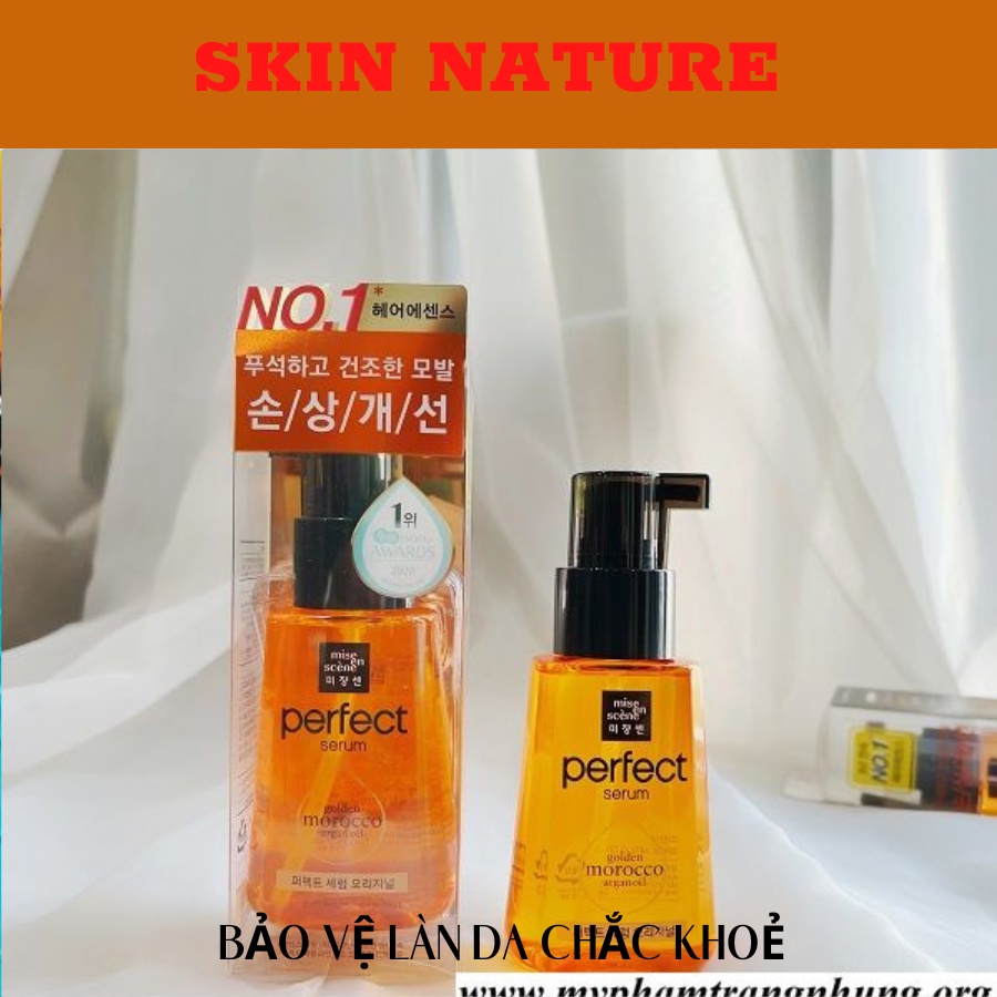 Dưỡng Tóc Mise En Scene Perfect Hair Serum Styling và Golden Morocco