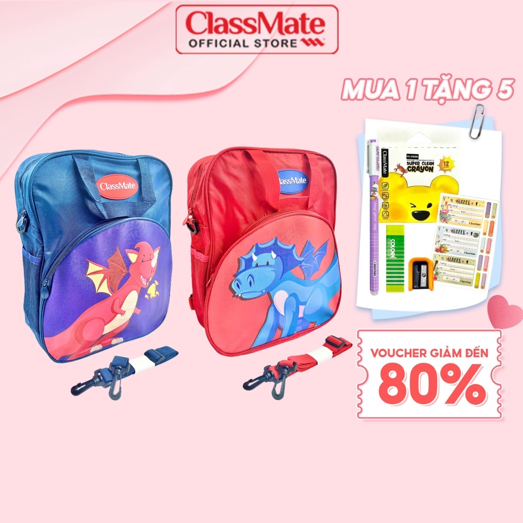Cặp Học Thêm Hình Dragon CLASSMATE Bằng Vải, Dày Dặn, Chắc Chắn Cho Bé SB521