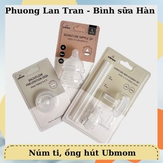 Núm ti Ubmom silicone, ống hút Ubmom Hàn Quốc
