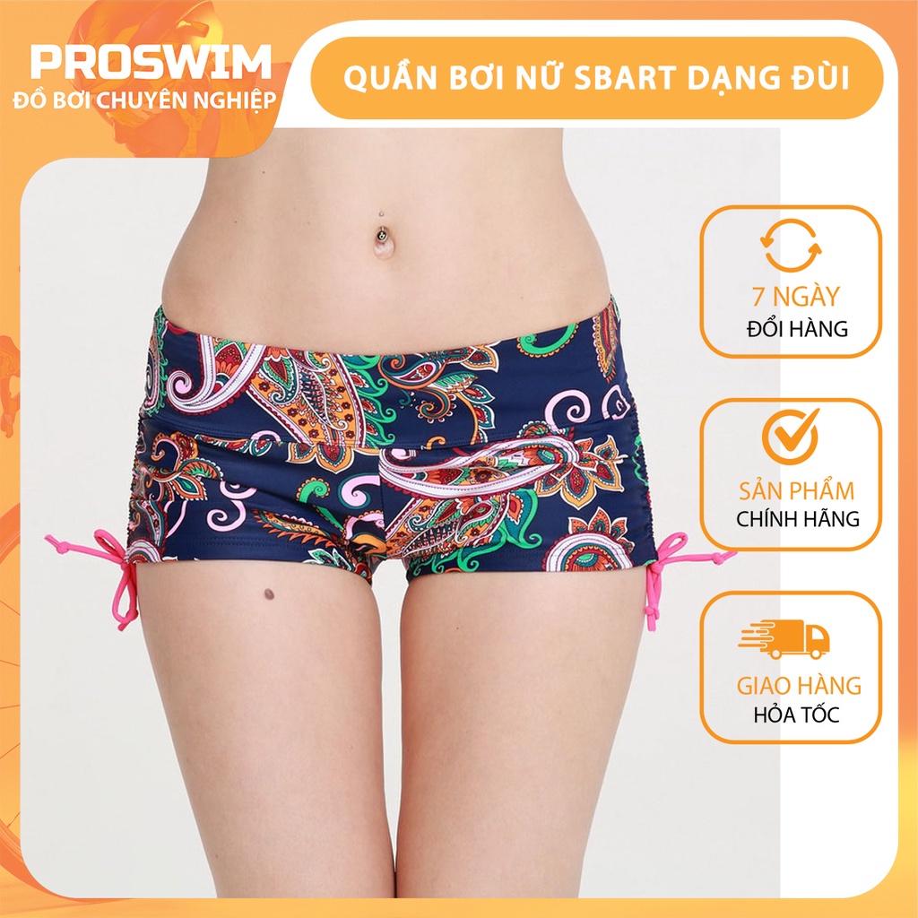 Quần bơi nữ dạng đùi SBART co giãn 4 chiều chống nắng chống UV