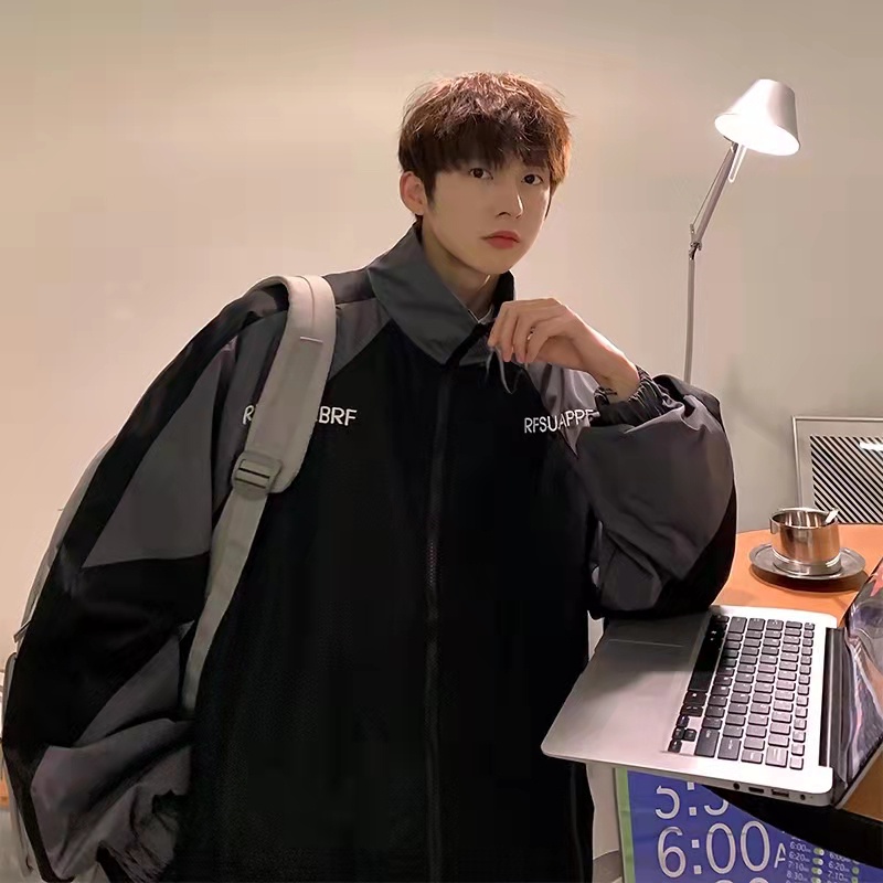 Áo Khoác Dù 2 Lớp BN FASHION Áo Khoác Nhẹ Phong Cách Hoàn Quốc Nam Nữ Mặt Được Áo Thiêu Chữ RESUAPR Có Dây Kéo Túi .